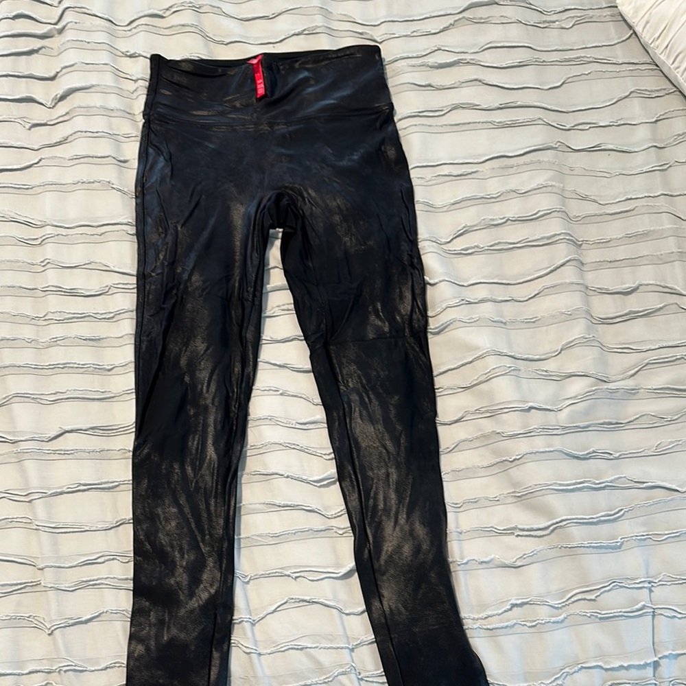 SPANX Glossy Black Leggings